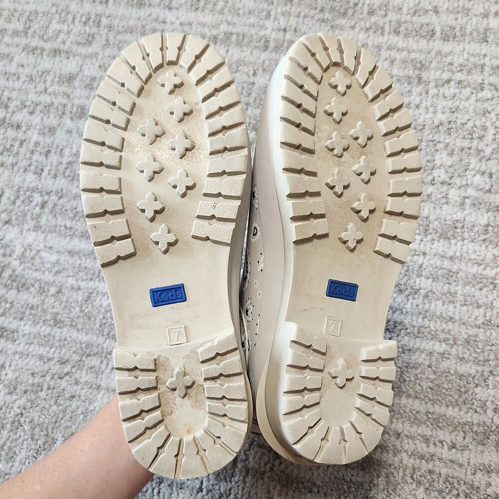 Keds women's Rowan rain boats beige bandana paisley print size 7 - Picture 9 of 9